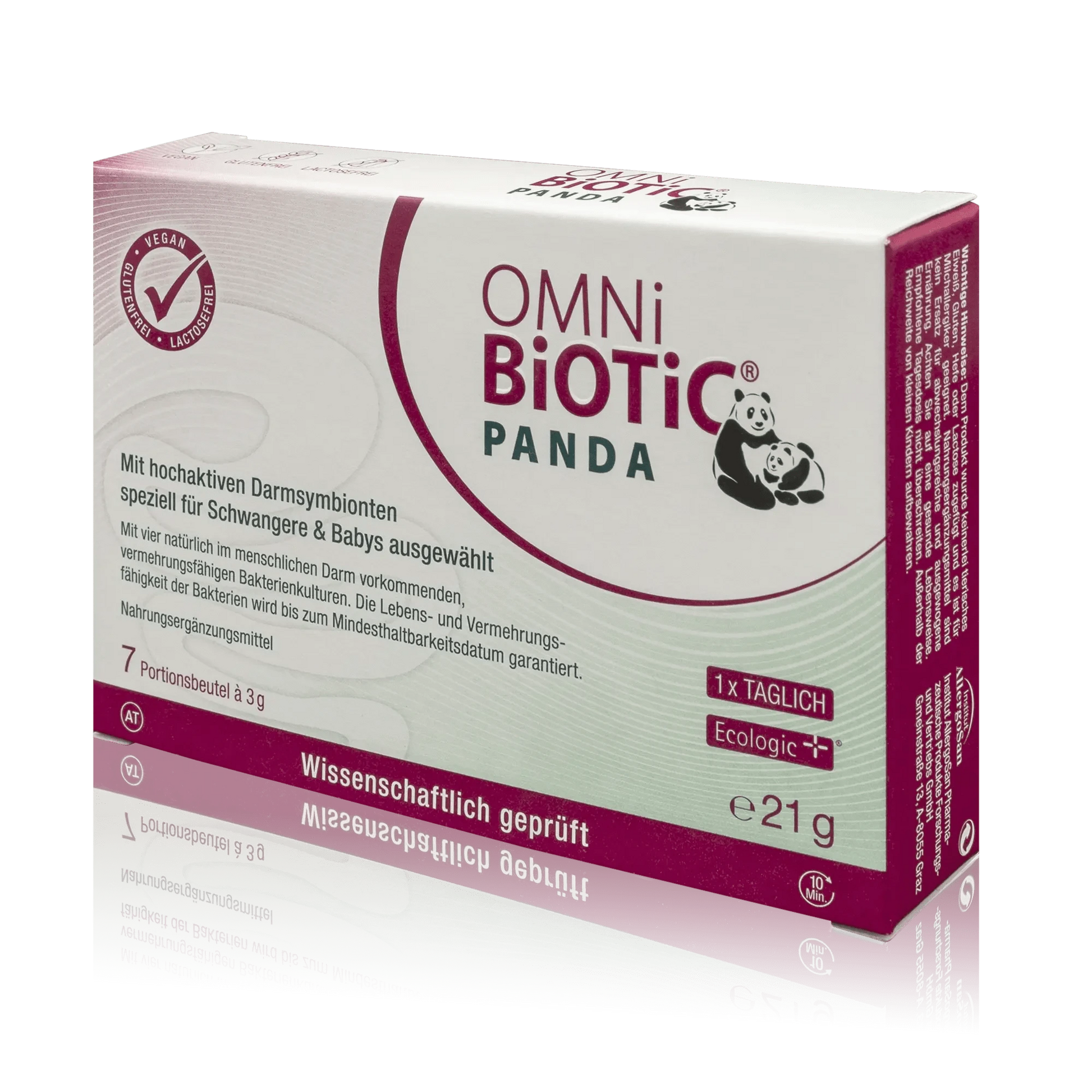 Omni Biotic Panda für Schwangere und Babys sorgt für einen gesunden Darm - ROTE.PLACE