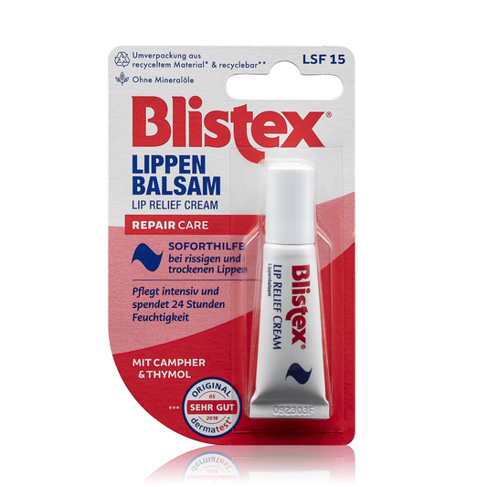 Blistex Lippen Balsam Soforthilfe bei rissigen trockenen Lippen LSF15 (6ml)