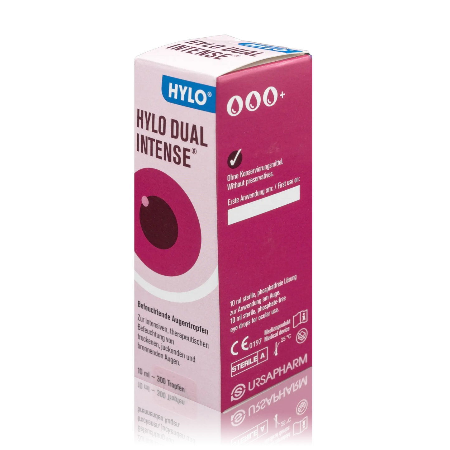 Hylo Augentropfen Dual Intense zur intensiven Befeuchtung - Ohne Konservierungsmittel (10ml) - ROTE.PLACE