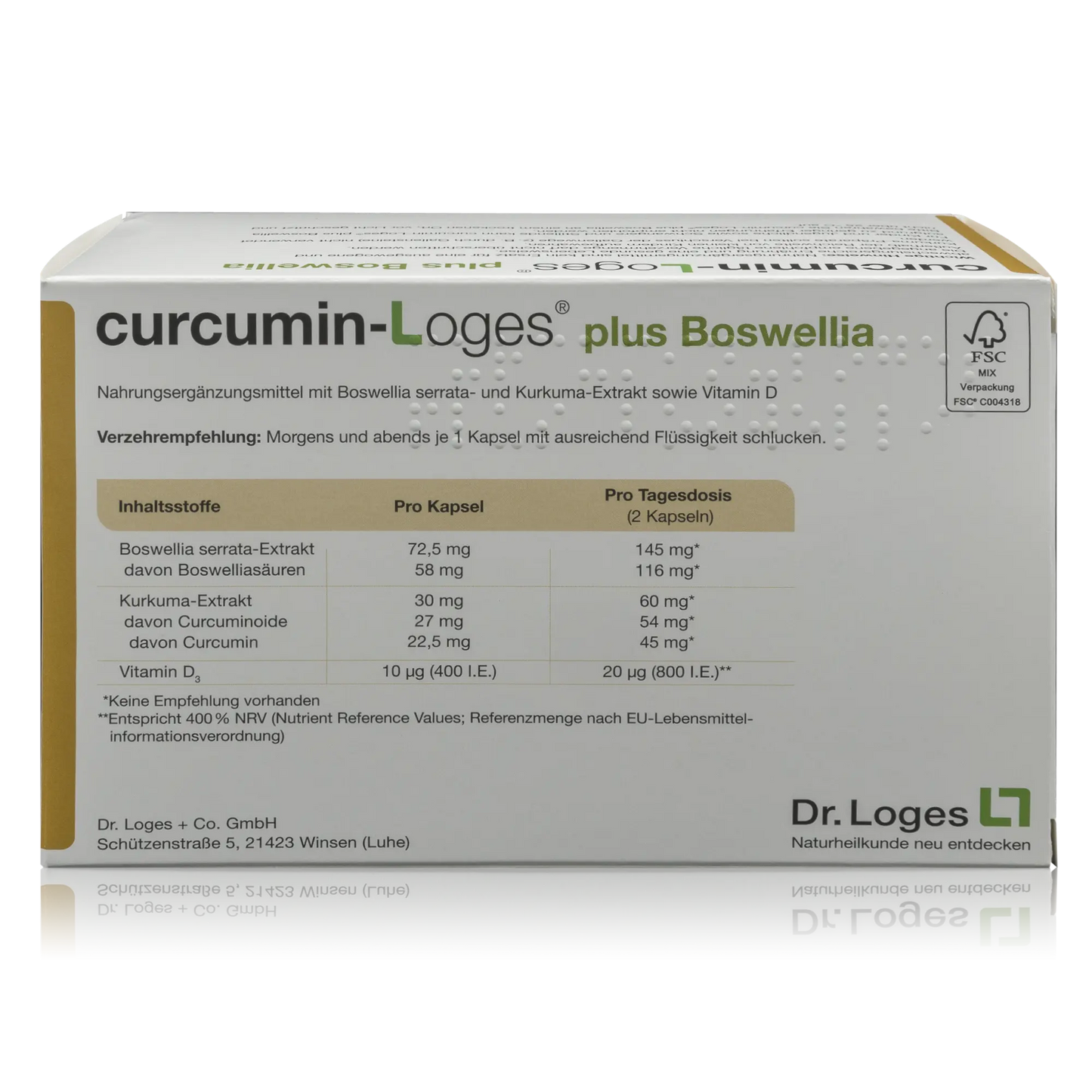 Dr. Loges Curcumin-Loges plus Boswellia  (120 St.)