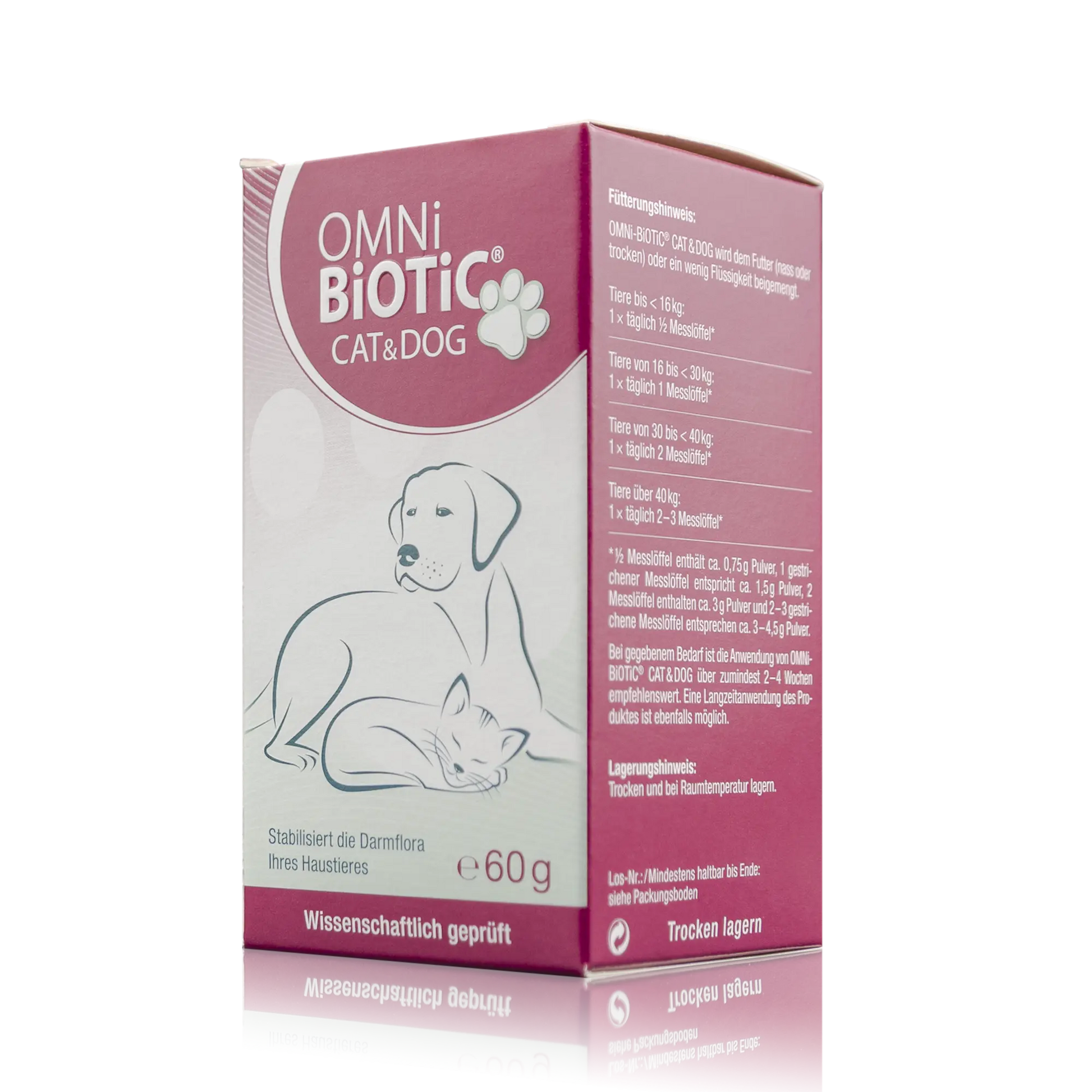 Omni Biotic Cat & Dog - 60 g - Vorderansicht schräg