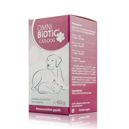Omni Biotic Cat & Dog - 60 g - Vorderansicht schräg