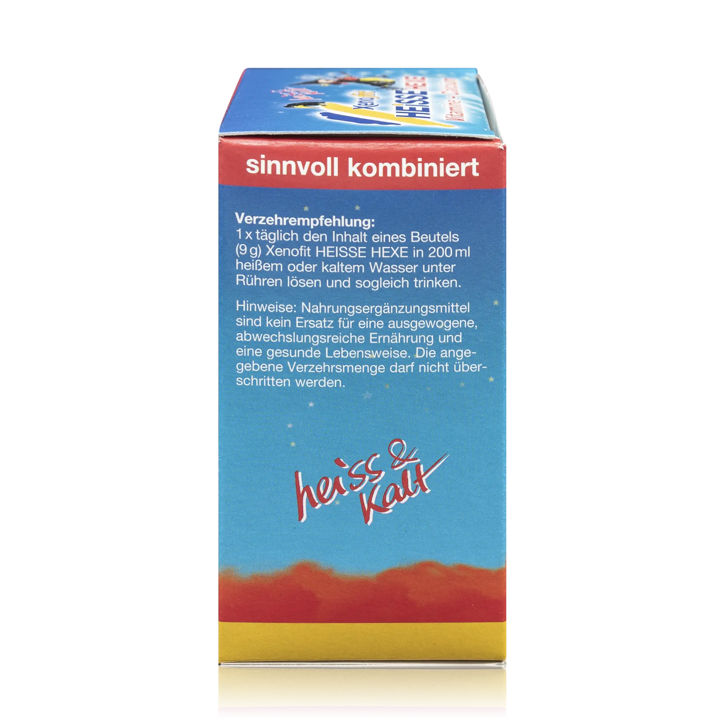 Xenofit Heisse Hexe Trinkgranulat mit Vitaminen und Calcium - Himbeergeschmack (90g)