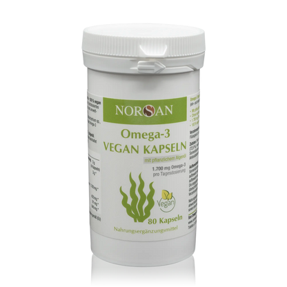 Norsan Algenöl Omega-3 Vegan Kapseln (80 St.) - ROTE.PLACE