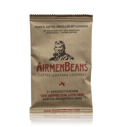 AirmenBeans Feinste vegane Kaffee Pastillen mit Guarana (21g) - ROTE.PLACE