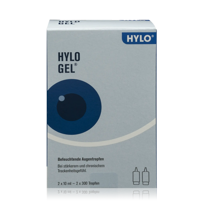 Hylo Augentropfen Gel im Doppelpack - Ohne Konservierungsmittel (2x10ml) - ROTE.PLACE