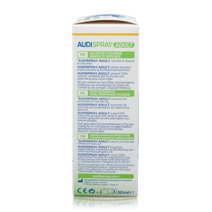 Audispray Adult Ohrenhygiene mit 100% gereinigtem Meerwasser (50ml) - ROTE.PLACE