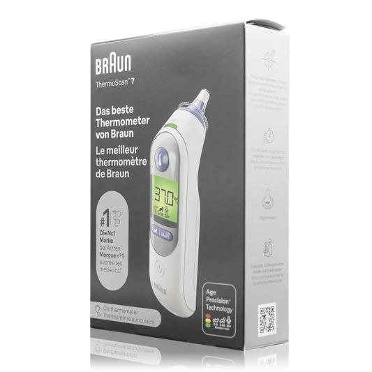 Braun ThermoScan 7 Ohrthermometer IRT6520WE - ROTE.PLACE