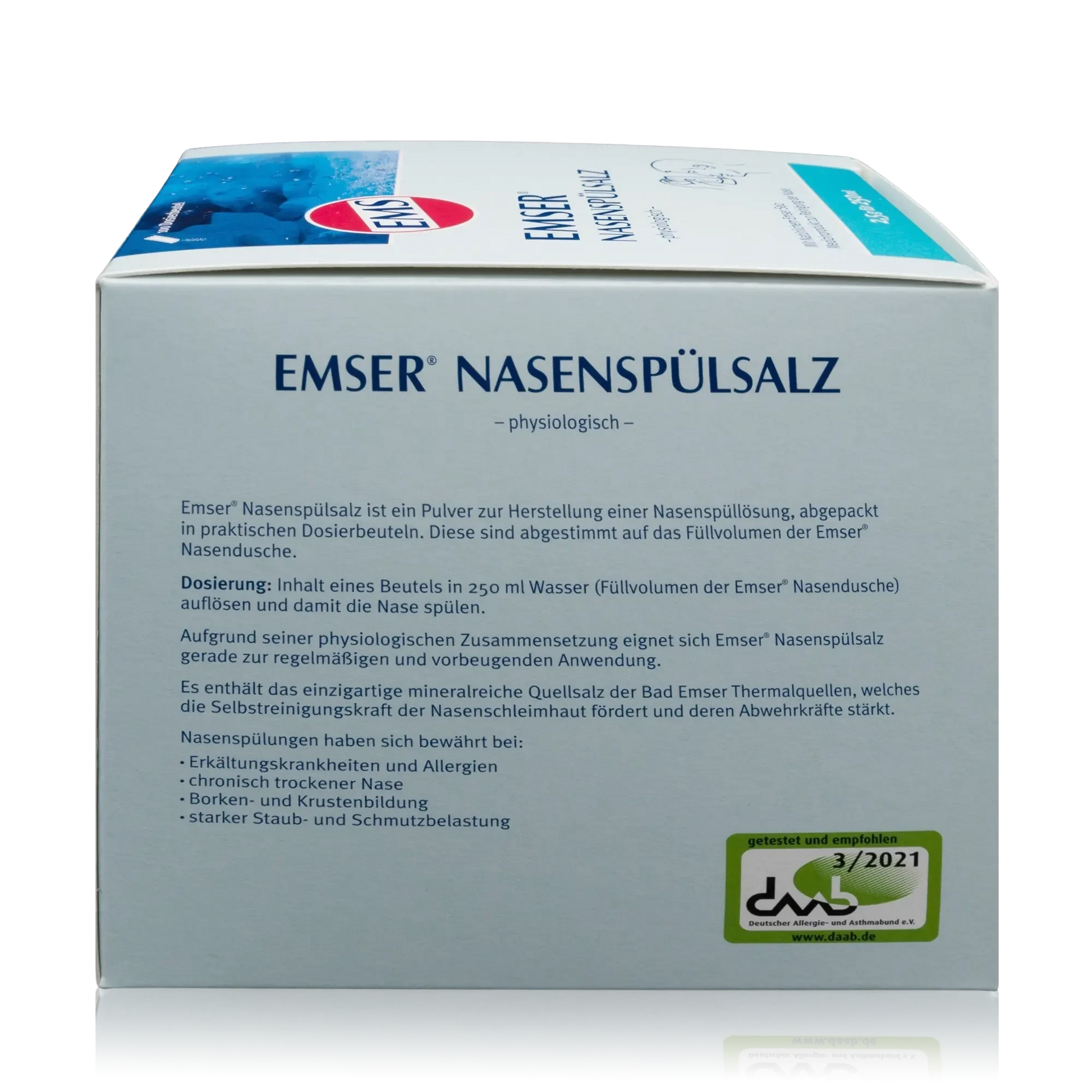 Emser Nasenspülsalz mit natürlichem Emser Salz (100 St.) - ROTE PLACE