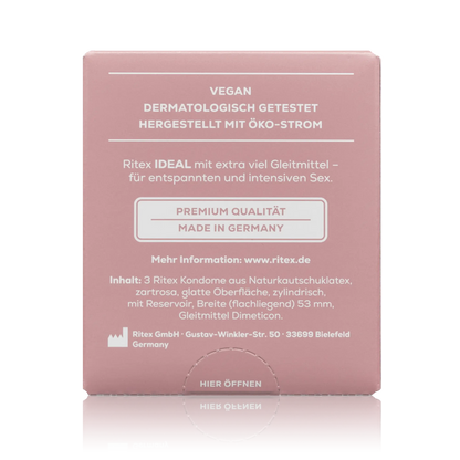 Ritex Kondome Ideal Extra Feucht Premium (3 St.) - ROTE PLACE